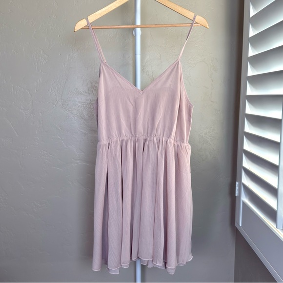 Commense Set: Pink Sheer Chiffon Cape & Semi-Sheer Ruffle Mini Dress NWT - Picture 8 of 14